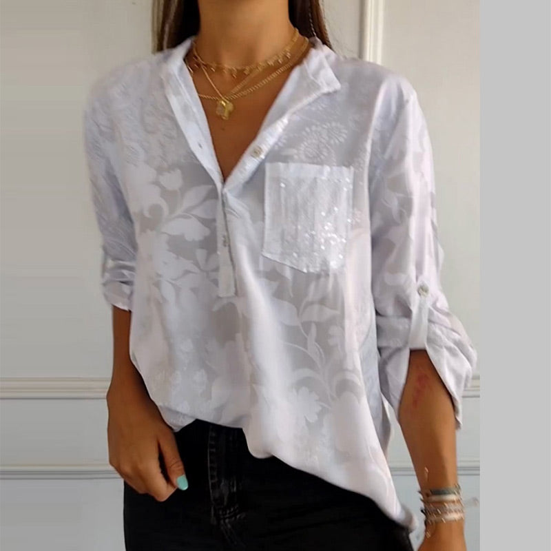 Jessika | Top Estivo Elegante Con Scollo A V