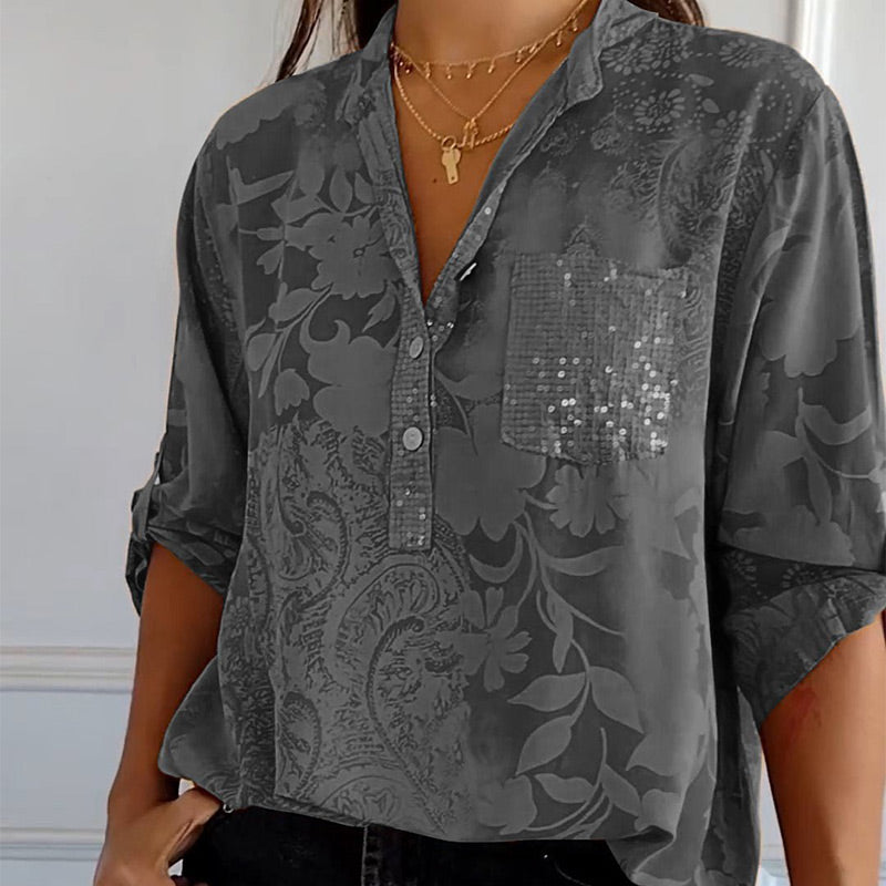 Jessika | Top Estivo Elegante Con Scollo A V