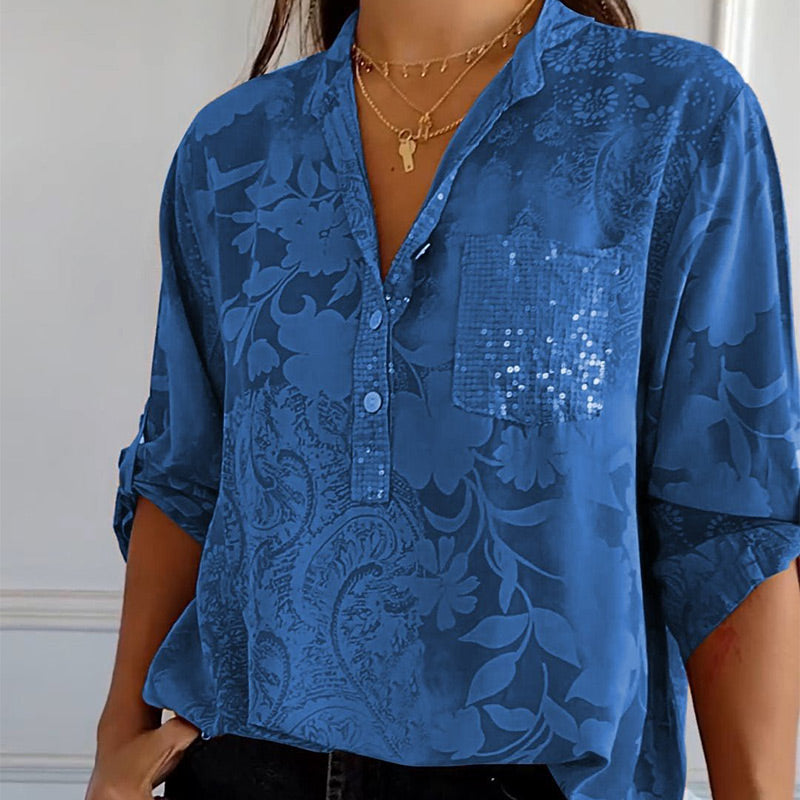 Jessika | Top Estivo Elegante Con Scollo A V