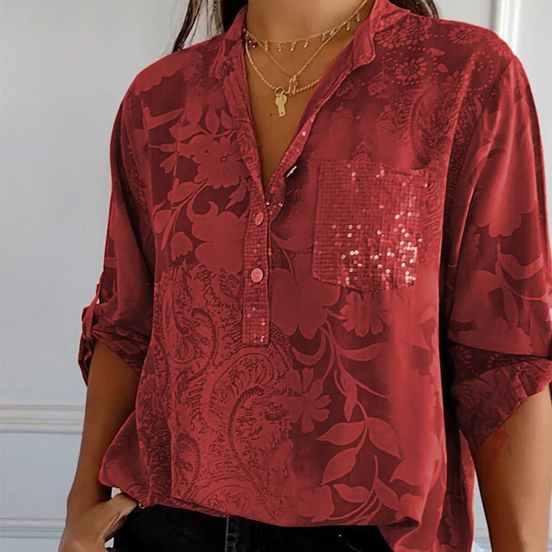 Jessika | Top Estivo Elegante Con Scollo A V