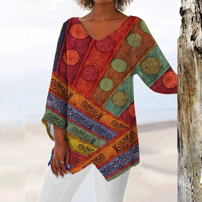 Nadine | Top Elegante Con Scollo A V