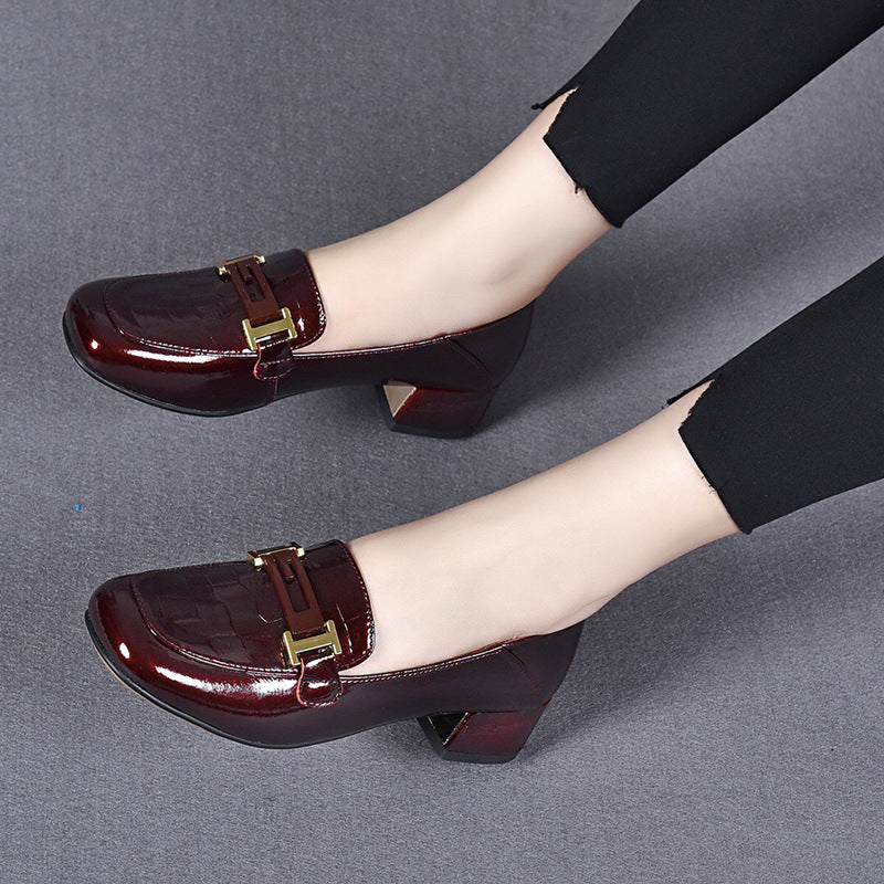 Bordowe | Mocassini Slip-On in Pelle Bordeaux
