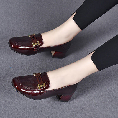 Bordowe | Mocassini Slip-On in Pelle Bordeaux