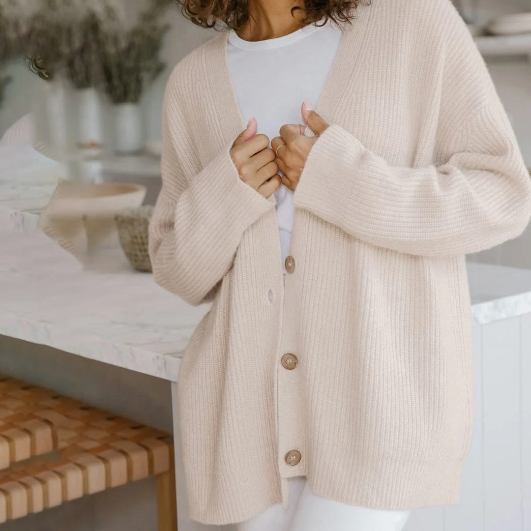 Emilia | Cardigan Oversize Elegante per Autunno e Inverno