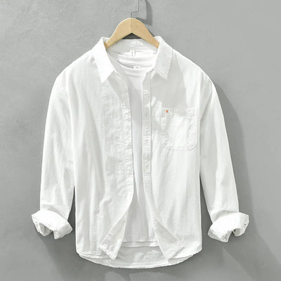 Carl | Camicia in Cotone Artigianale da Uomo con Stile Senza Tempo