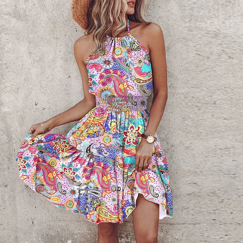 Angela | Abito Halter Chic con Design Elegante