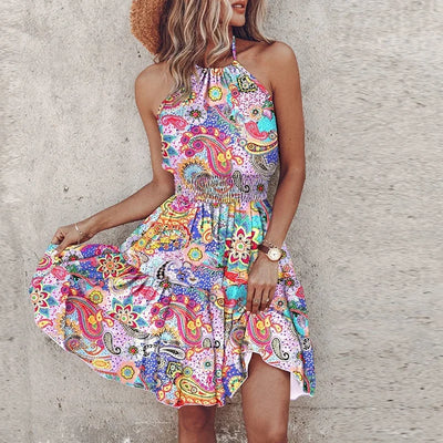 Angela | Abito Halter Chic con Design Elegante