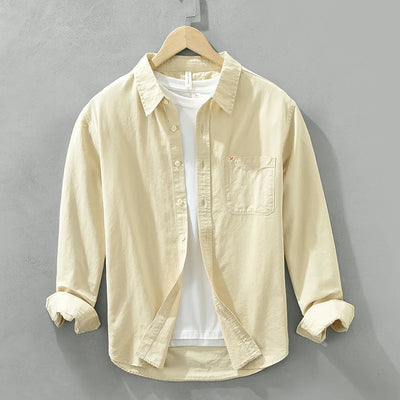 Carl | Camicia in Cotone Artigianale da Uomo con Stile Senza Tempo
