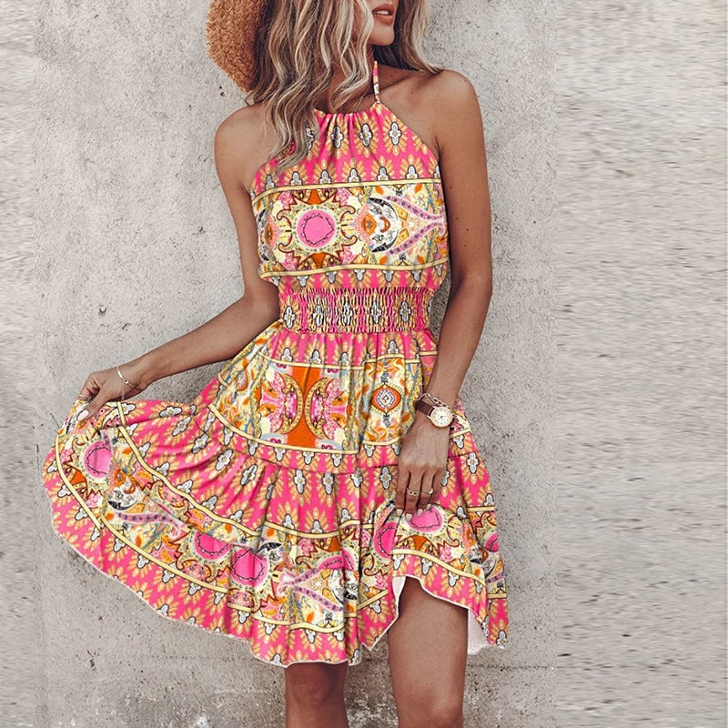 Angela | Abito Halter Chic con Design Elegante