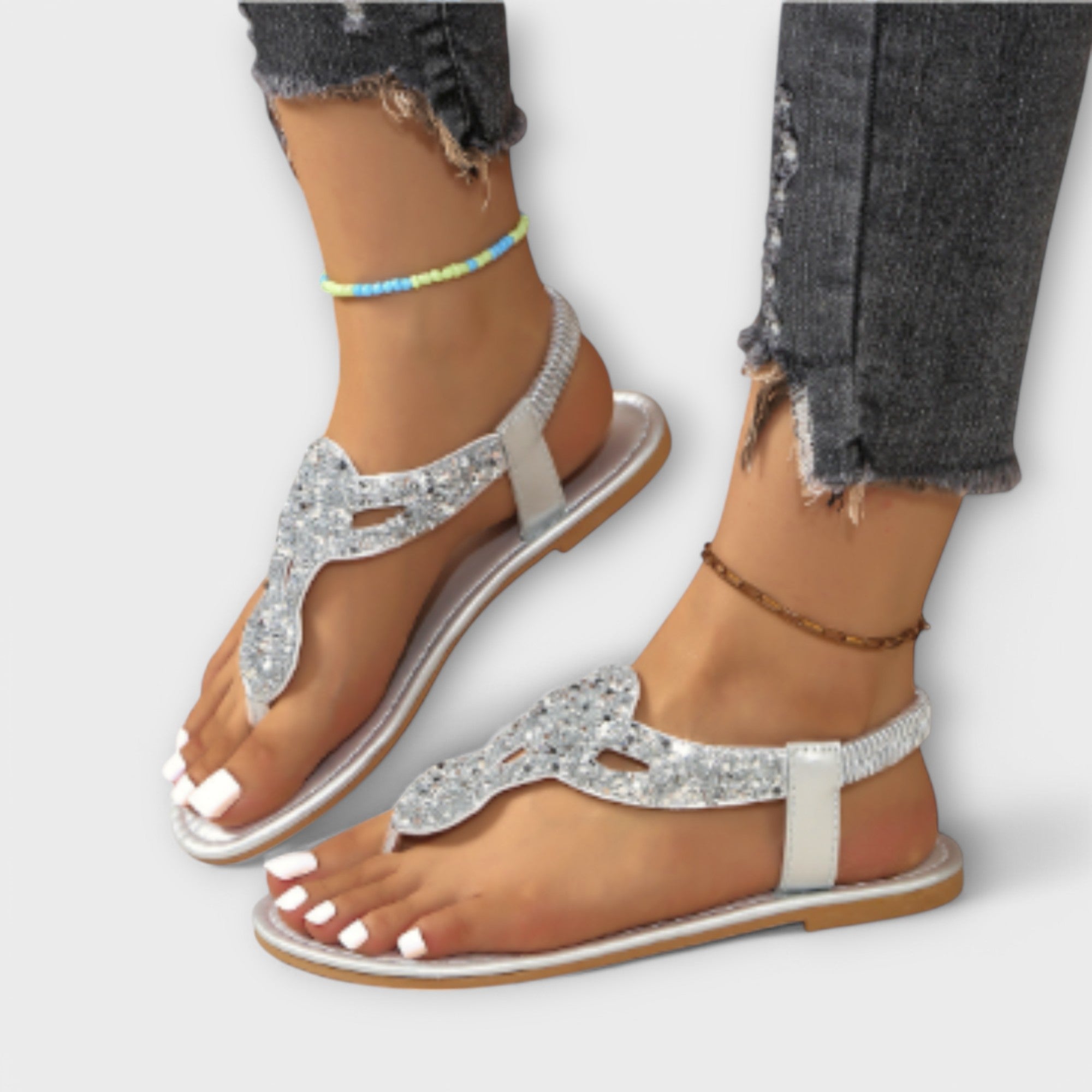 Kaelie | Sandali Eleganti con Dettagli in Cristallo