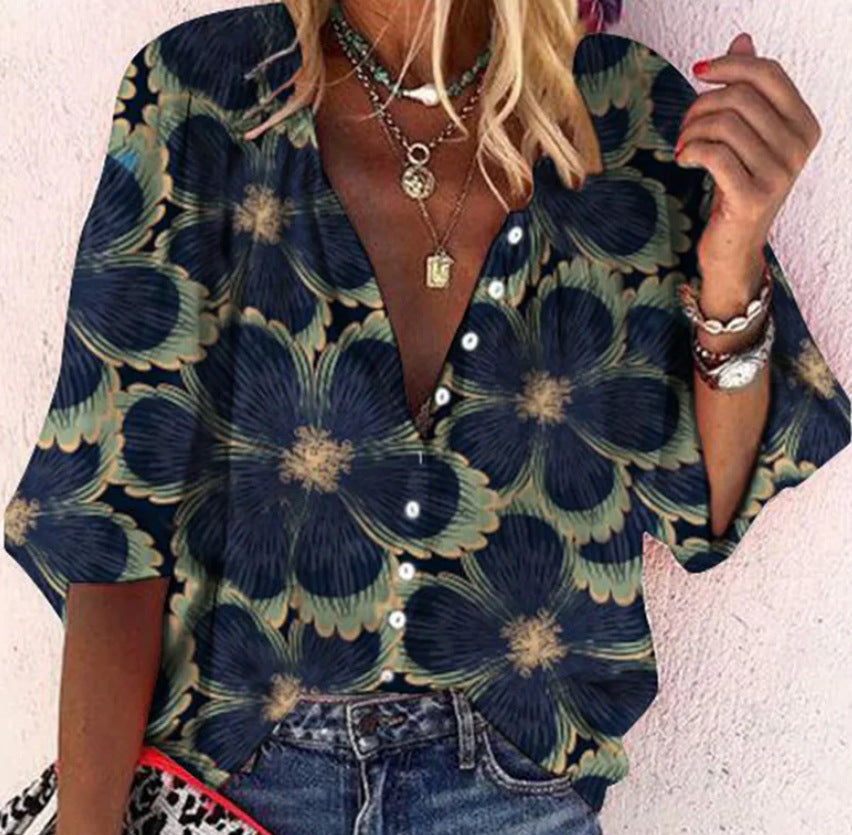 Vanessa | Blusa Boho Elegante Con Scollo A V