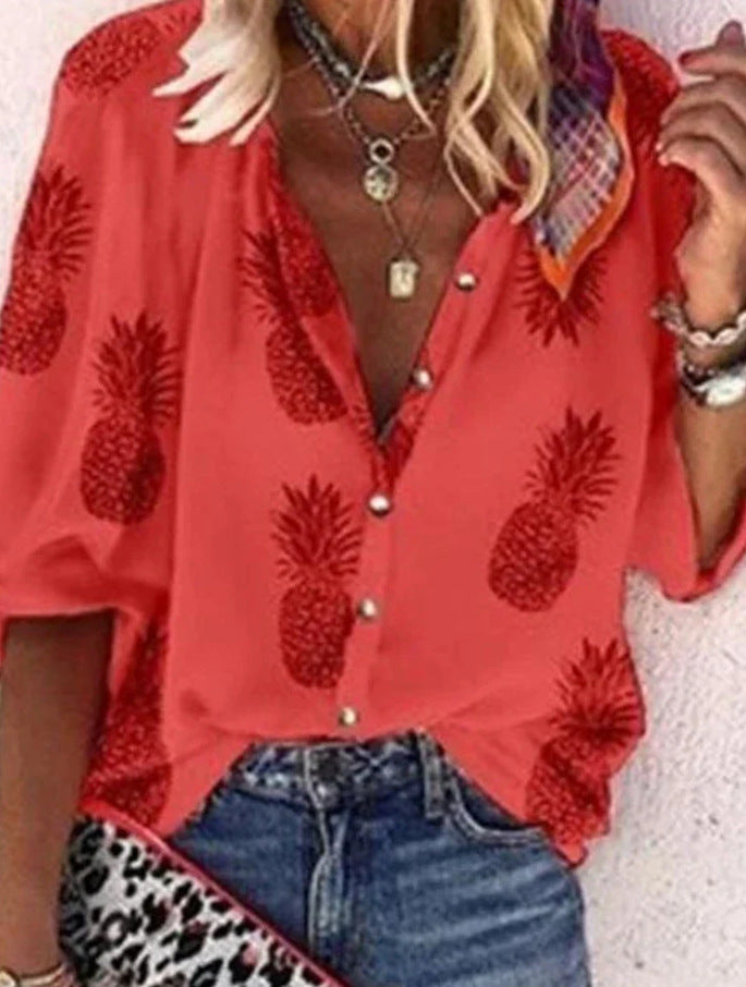 Vanessa | Blusa Boho Elegante Con Scollo A V