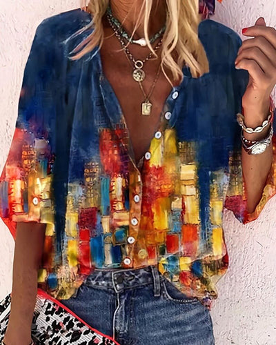 Vanessa | Blusa Boho Elegante Con Scollo A V