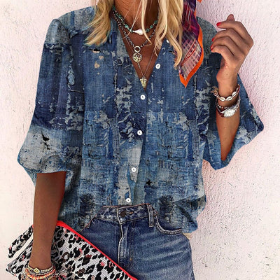 Vanessa | Blusa Boho Elegante Con Scollo A V