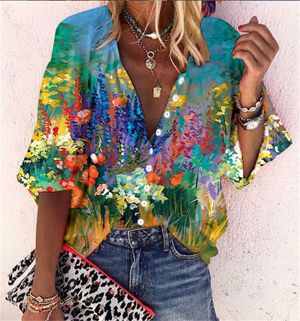 Vanessa | Blusa Boho Elegante Con Scollo A V