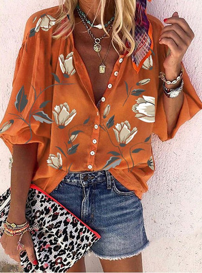 Vanessa | Blusa Boho Elegante Con Scollo A V