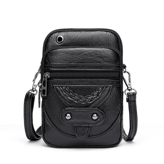 Borsa a tracolla in pelle di Vellana dall'eleganza vintage