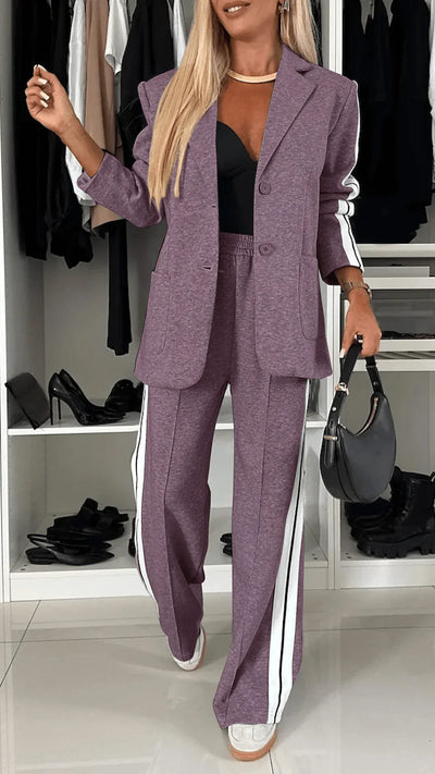 Serena | Completo Comodo e Elegante a Righe per Ogni Occasione