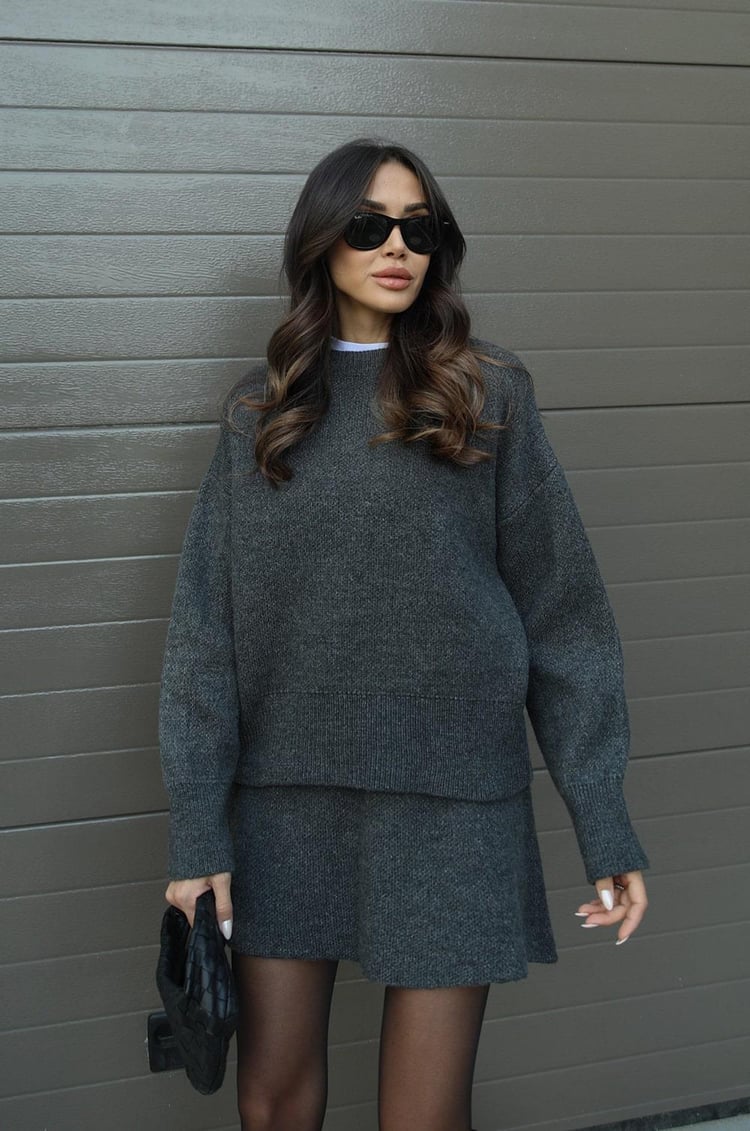 Sibilla | Set Donna Maglione Oversize & Gonna