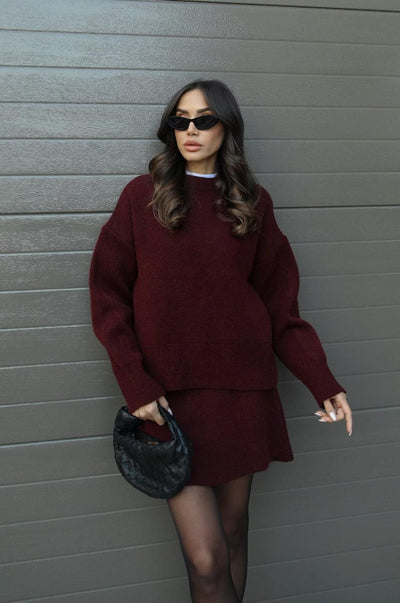 Sibilla | Set Donna Maglione Oversize & Gonna