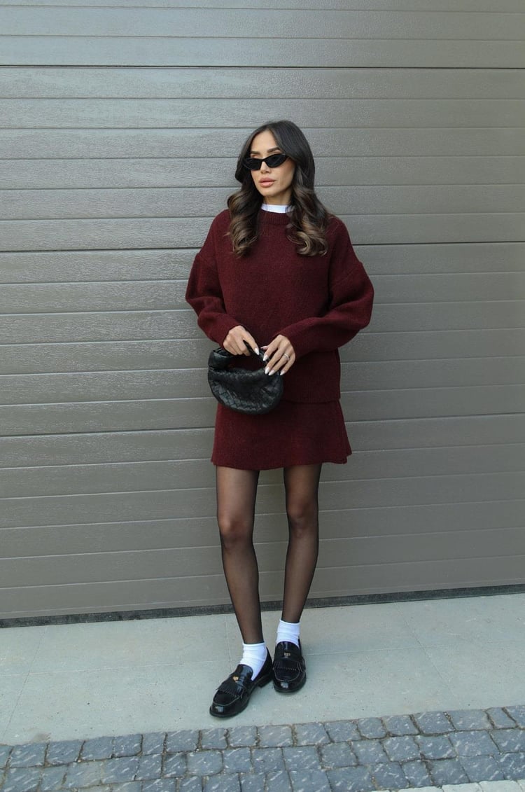 Sibilla | Set Donna Maglione Oversize & Gonna