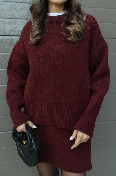 Sibilla | Set Donna Maglione Oversize & Gonna
