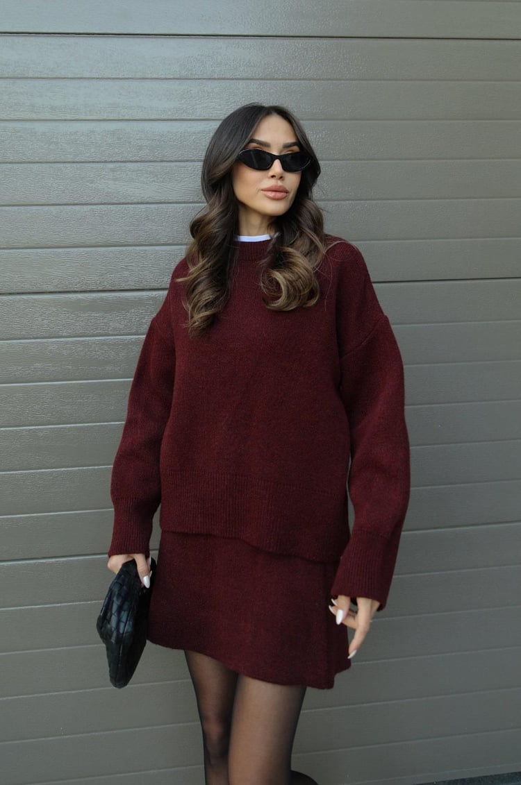 Sibilla | Set Donna Maglione Oversize & Gonna