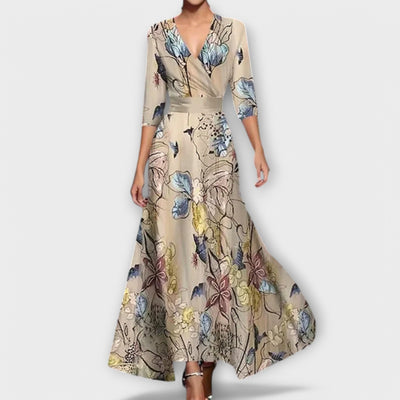 Alma | Abito Elegante Con Design A Maniche