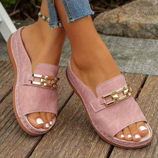 Giuliana | Sandali Slide Raffinati dallo Stile Naturale