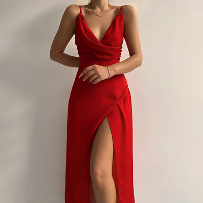 Elena | Abito Lungo Elegante Con Spacco