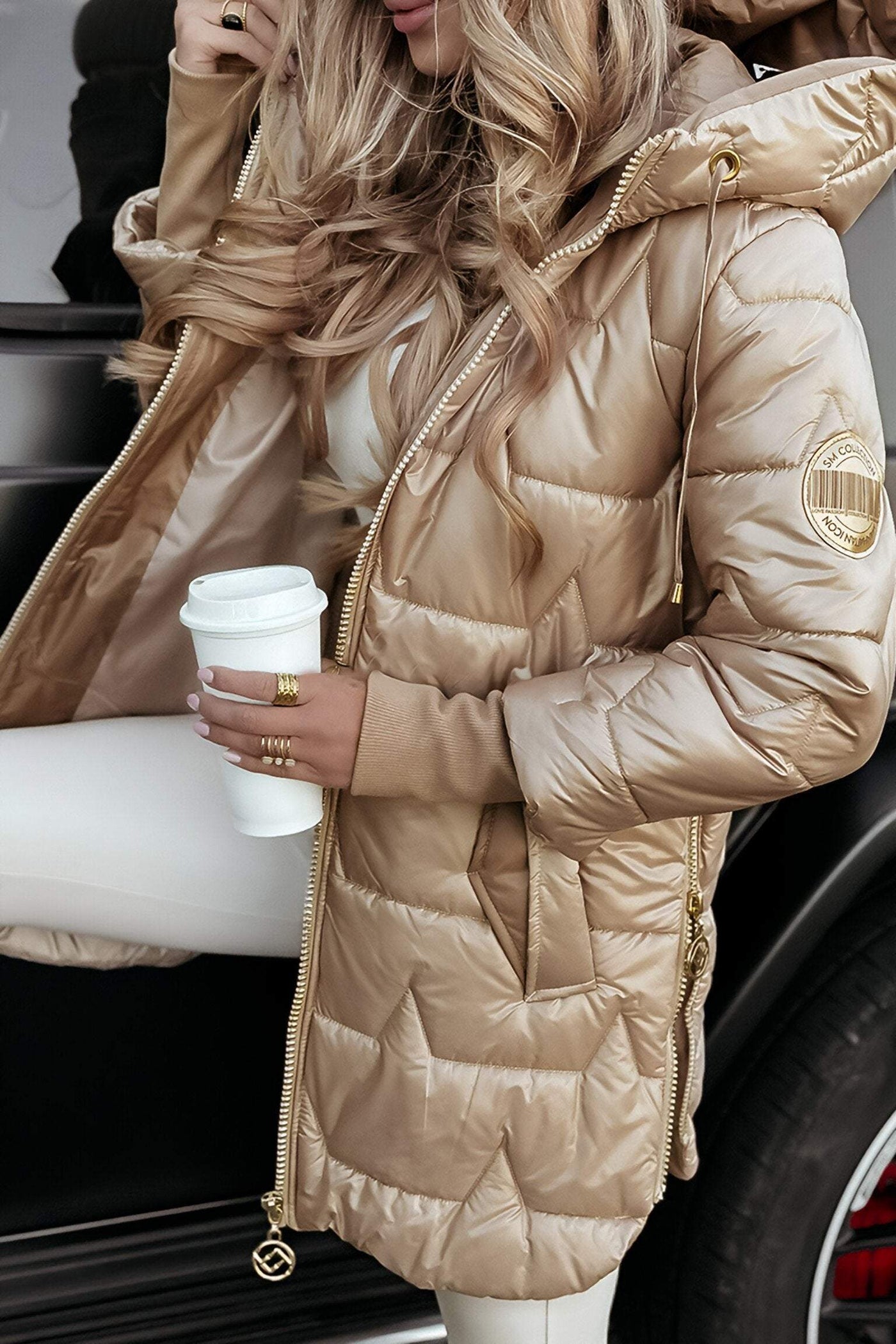 Alice | Giacca in Lana da Donna con Cappuccio