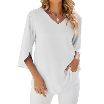 Elena | Blusa Elegante con Scollo a V
