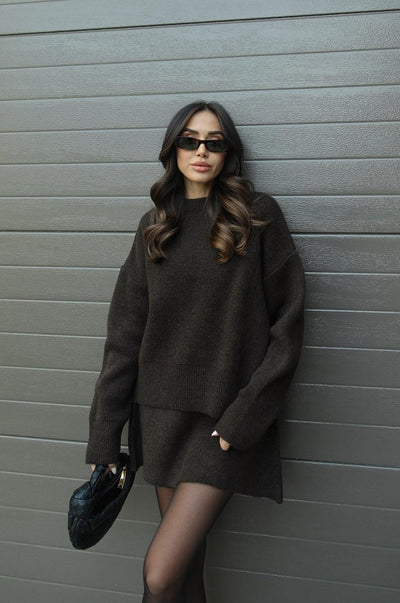 Sibilla | Set Donna Maglione Oversize & Gonna