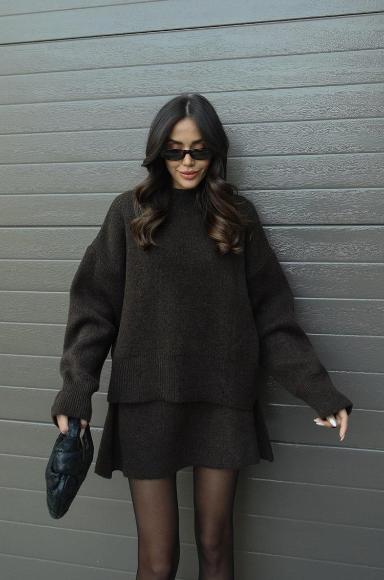 Sibilla | Set Donna Maglione Oversize & Gonna