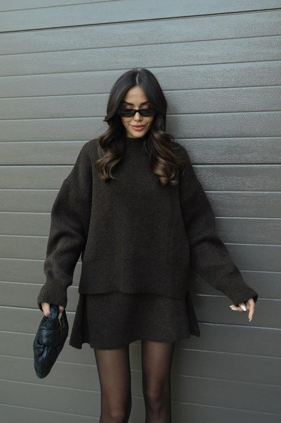 Sibilla | Set Donna Maglione Oversize & Gonna