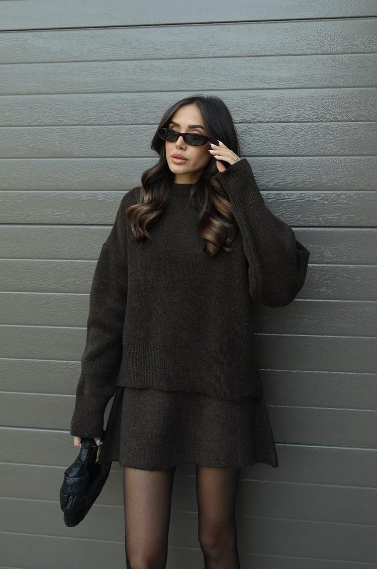 Sibilla | Set Donna Maglione Oversize & Gonna