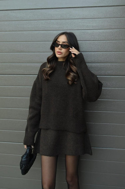 Sibilla | Set Donna Maglione Oversize & Gonna