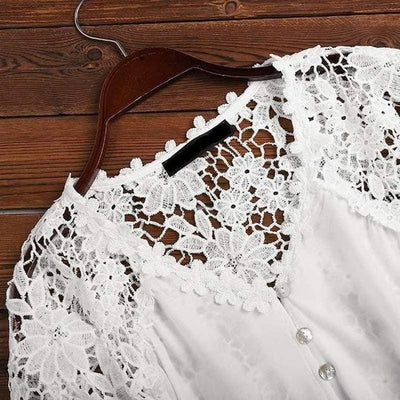 Sara | Blusa in Pizzo Floreale Elegante