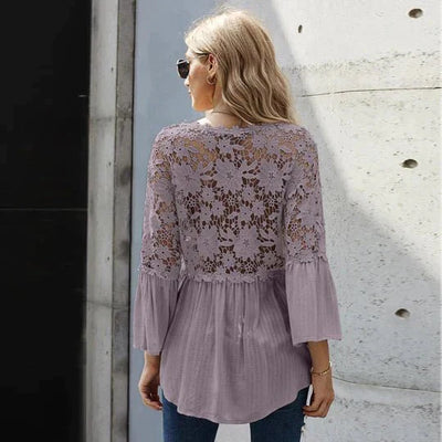Sara | Blusa in Pizzo Floreale Elegante