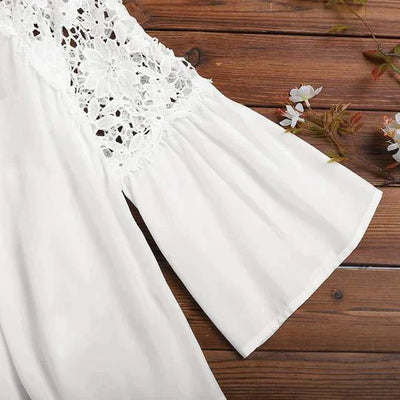 Sara | Blusa in Pizzo Floreale Elegante