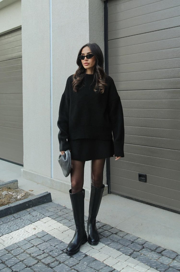 Sibilla | Set Donna Maglione Oversize & Gonna