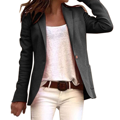 Jareth | Blazer Donna Slim A Maniche Lunghe Con Bottoni