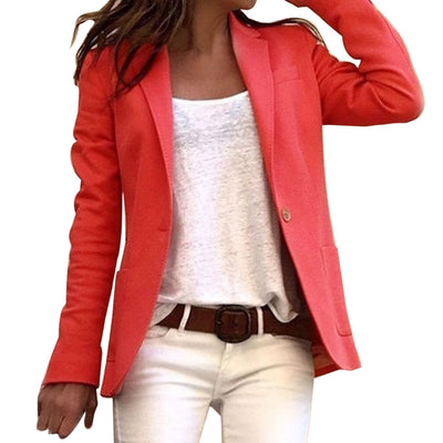 Jareth | Blazer Donna Slim A Maniche Lunghe Con Bottoni