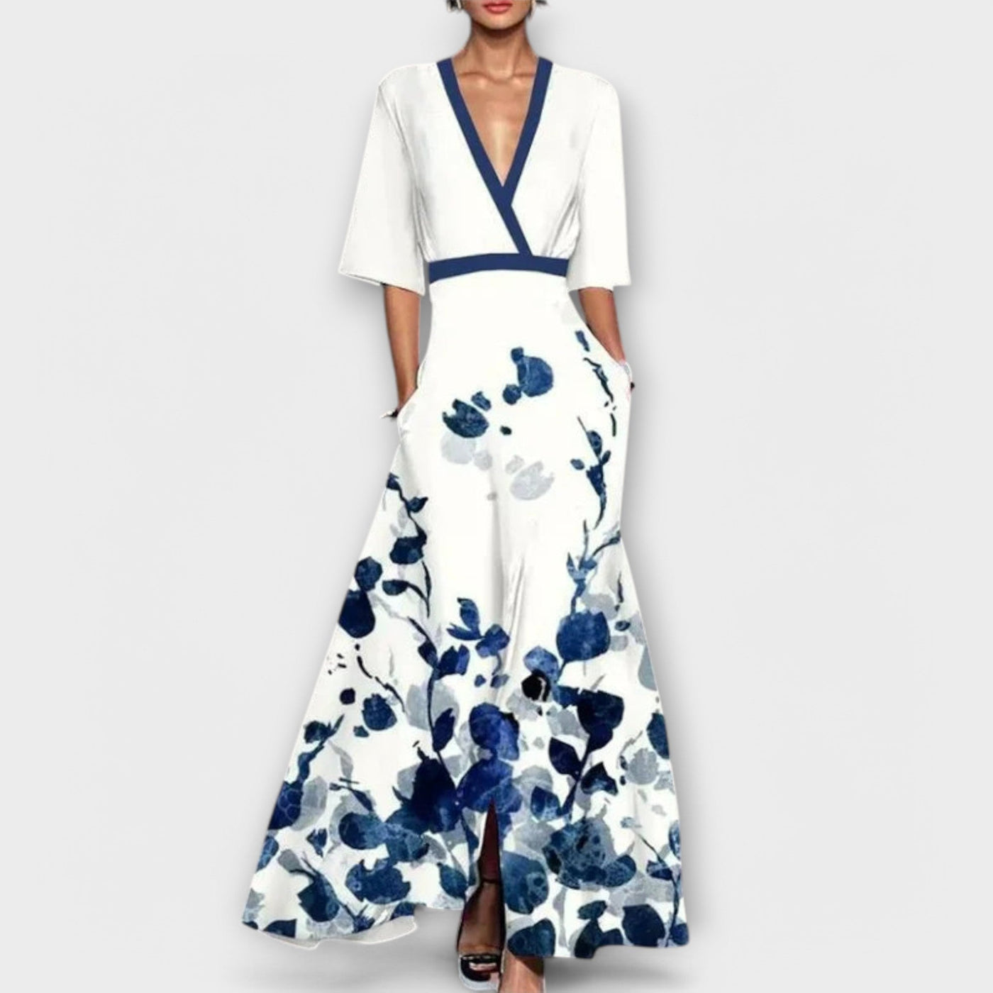 Alma | Abito Elegante Con Design A Maniche