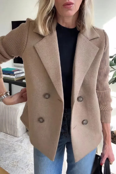 Claire | Cardigan Lungo Patchwork Chic e Super Comodo