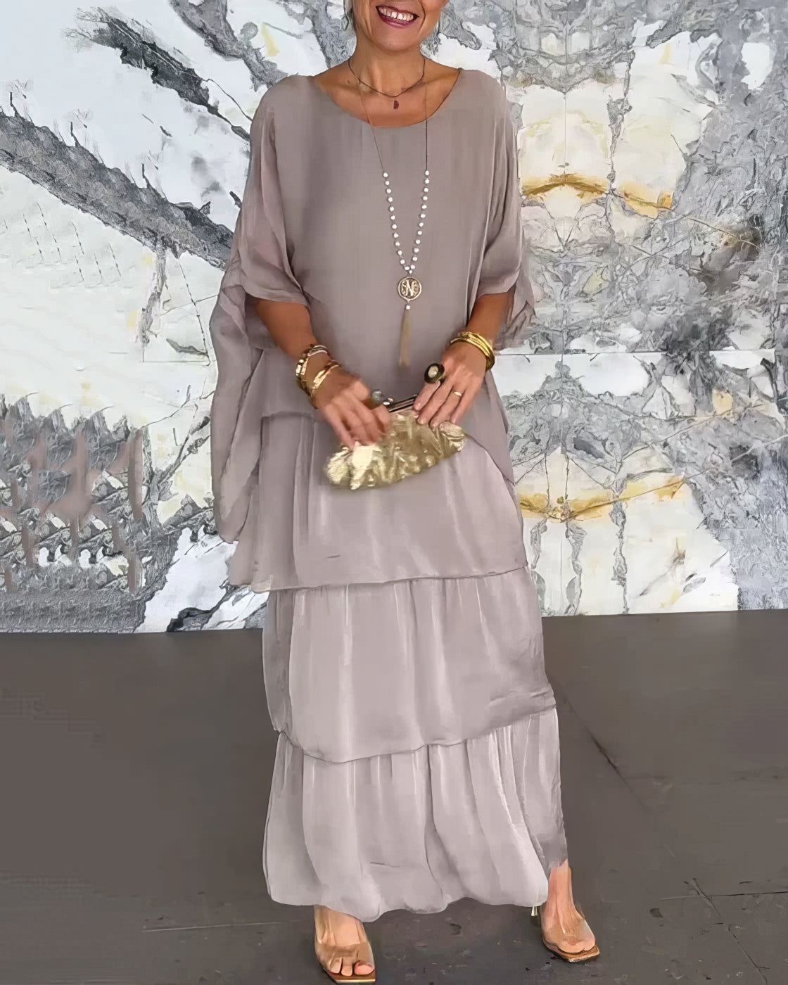 Caroline | Abito Maxi Elegante e Confortevole per Ogni Occasione