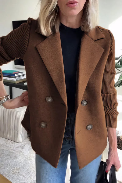 Claire | Cardigan Lungo Patchwork Chic e Super Comodo