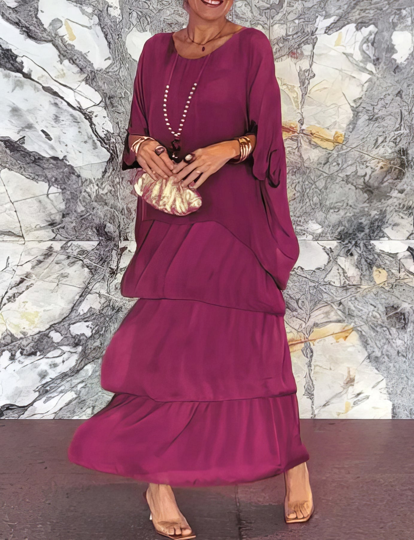Caroline | Abito Maxi Elegante e Confortevole per Ogni Occasione