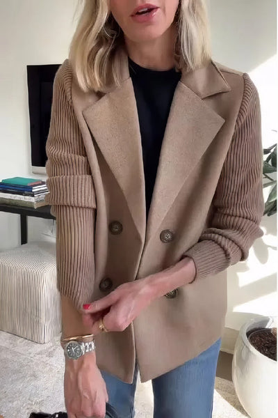 Claire | Cardigan Lungo Patchwork Chic e Super Comodo