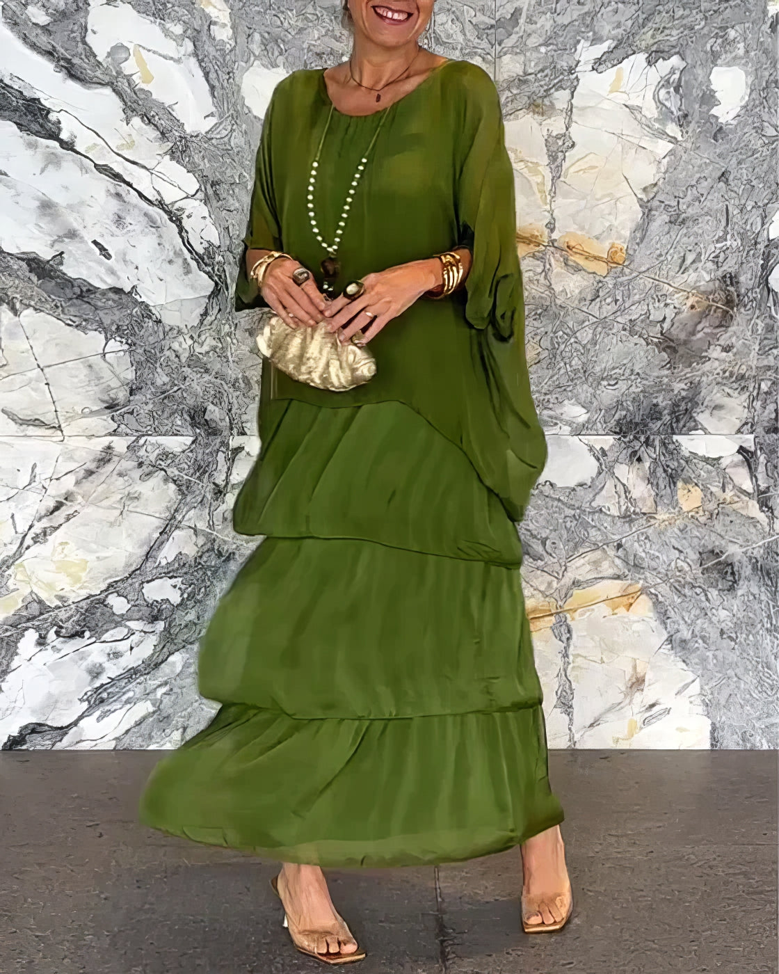 Caroline | Abito Maxi Elegante e Confortevole per Ogni Occasione